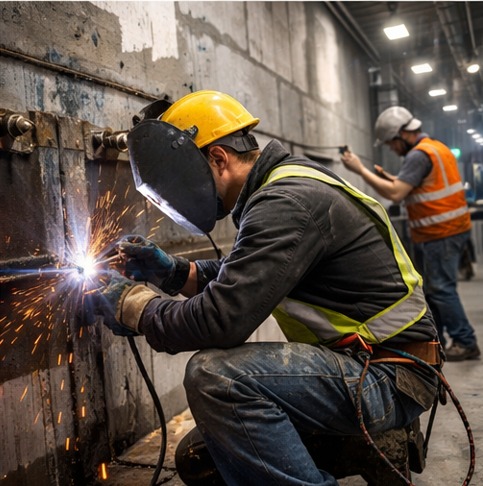 Carpintería en concreto - metálica - madera